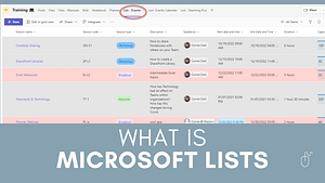 What is Lists in Microsoft 365 video YouTube thumbnail