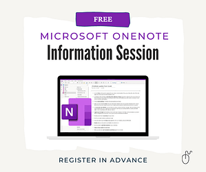 Information session for Microsoft OneNote