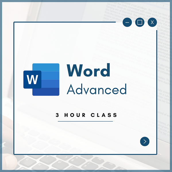 Word Advanced training class